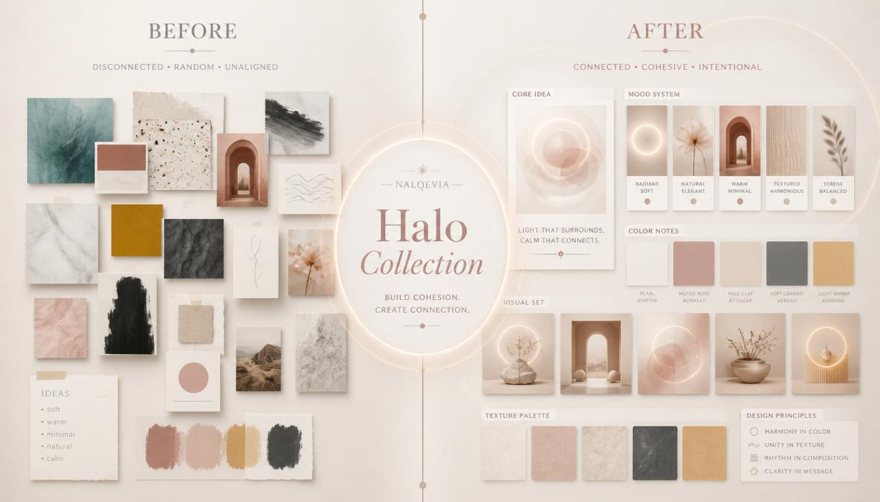 halo collection before after