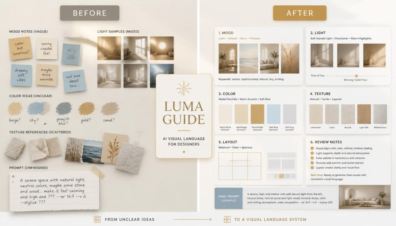 luma before after