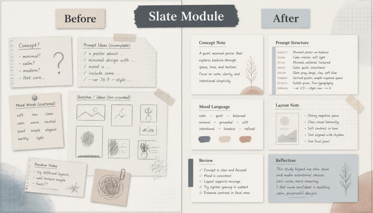 slate before after